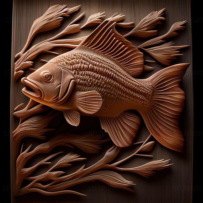 3D model Notobranch furzer fish (STL)